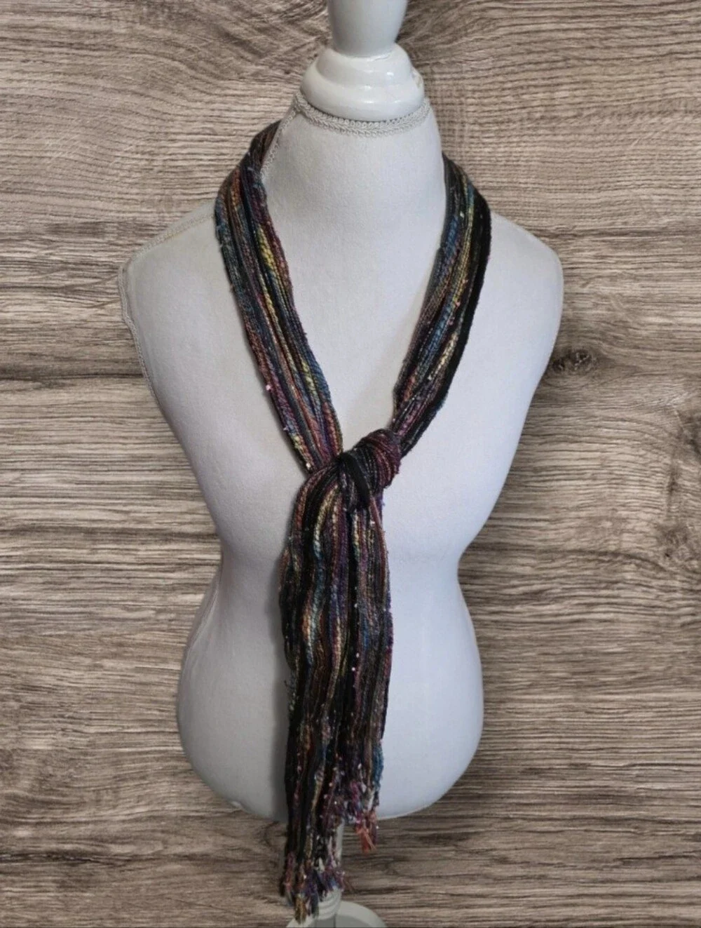 🎉 Metallic Multicolor Fringe Scarf for Women